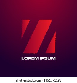 abstract square logo, sign, icon or symbol for e-sport, creative and business company