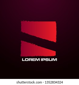 abstract square logo, sign, icon or symbol for e-sport, creative and business company