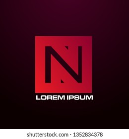 abstract square logo, sign, icon or symbol for e-sport, creative and business company