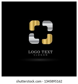 Abstract Square Logo. Symbol & Icon Vector Template.