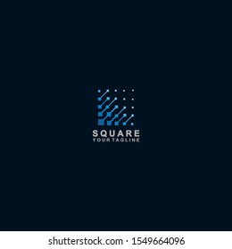 Abstract Square logo template design