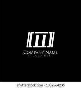 abstract square M logo letter design concept