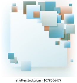 Abstract square minimalistic design  background.Vector design creative concept.
