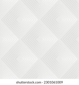 Abstract square modern wallpaper design. White futuristic square background in neomorphism style. Geometric empty pattern.