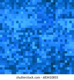 abstract square mosaic background in blue theme, flat design vector