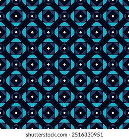 Abstract square mosaic background. Colorful diamond shapes form vibrant pattern. Modern digital artwork for trendy graphics. Contemporary geometric motif for stylish design. Seamless vector texture.
