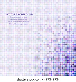 Abstract square mosaic background design - vector illustration