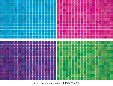 abstract square mosaic backgrounds set