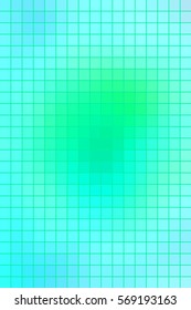 Abstract square mosaic tile blue background for any design, vertical format.