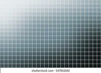 Abstract square mosaic tile gray background, horizontal format.