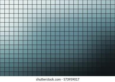 Abstract square mosaic tile gray background for any design, horizontal format.