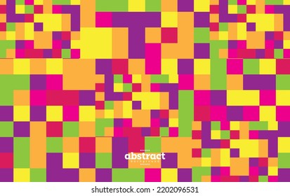 mosaico cuadrado abstracto mosaico arte moderno tecnología temática aplicación decoración de fondo se puede utilizar para publicidad folletos plantilla banner portada vectores.