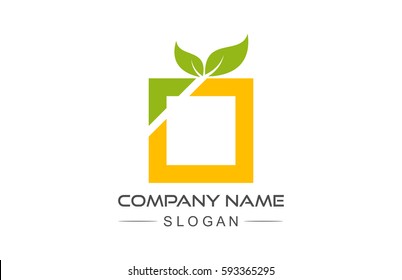 abstract square natural icon