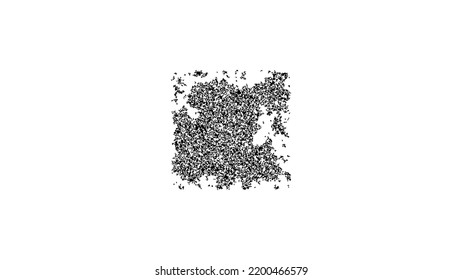 Abstract square on white background