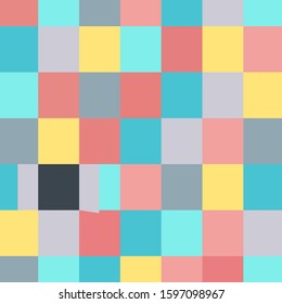 Abstract Square Pastel Geometry Concept Card 
