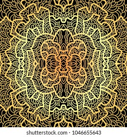 Abstract square pattern with asian motifs in oriental style. Colorful vector illustration hand drawn. Line art design of fashion ,textile, invitation card. Tile.