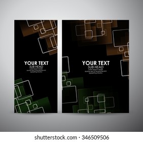 Abstract square pattern. Brochure business design template or roll up. Vector illustration