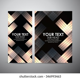 Abstract square pattern. Brochure business design template or roll up. Vector illustration