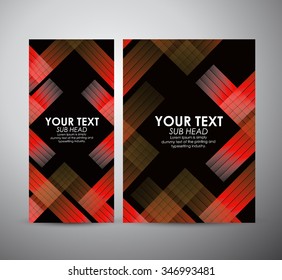 Abstract square pattern. Brochure business design template or roll up. Vector illustration