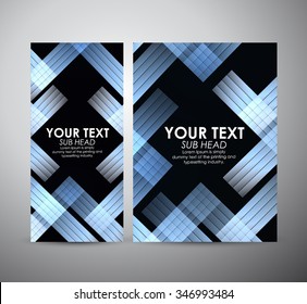 Abstract square pattern. Brochure business design template or roll up. Vector illustration