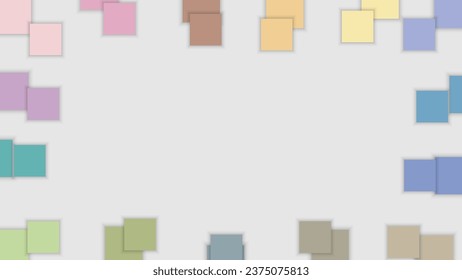Abstract square pattern color pastel on gray background.Vector graphic illustration.