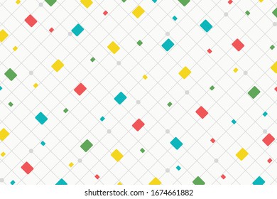 Abstract square pattern of colorful tech design artwork background. Use for ad, poster, artwork, template design, print. illustration vector eps10