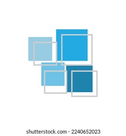 Abstract square pattern illustration clipart