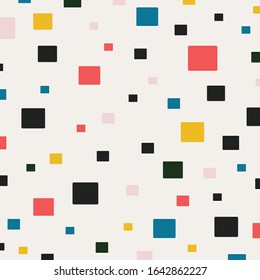 Abstract square pattern of minimal pastel color design background. Decorate for ad, poster, artwork, template design, print. illustration vector eps10