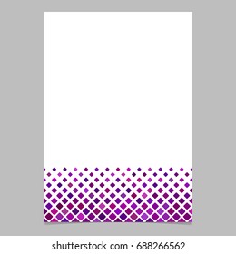Abstract square pattern page background template - vector graphic from squares in purple tones for flyers, cards