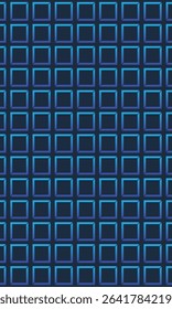 Abstract square pattern seamless gradient blue color on dark blue background
