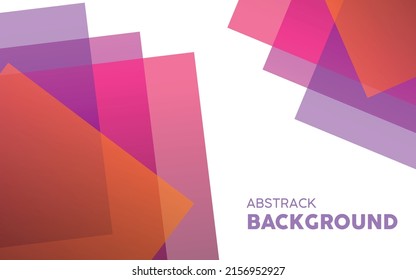 Abstract square pile on white background. Vector Illustration.