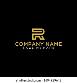 Abstract Square Pixel Leter R Logo, Design Vector Pixel Logo Template
