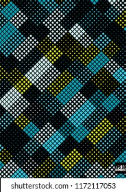 Abstract square pixel mosaic background. Eps10 Vector illustration
