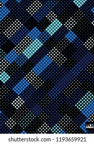 Abstract square pixel mosaic background. Eps10 Vector illustration