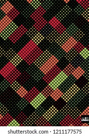 Abstract square pixel mosaic background. Eps10 Vector illustration