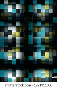Abstract square pixel mosaic background. Eps10 Vector illustration