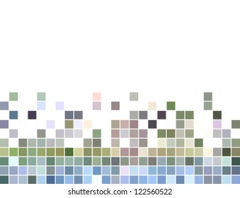 abstract square pixel mosaic background