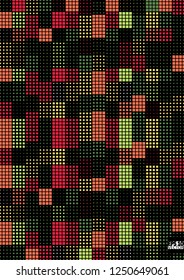 Abstract square pixel mosaic background. Eps10 Vector illustration