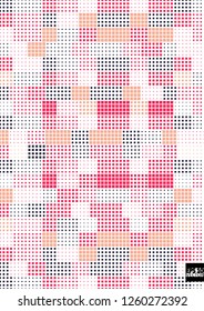 Abstract square pixel mosaic background. Eps10 Vector illustration