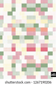 Abstract square pixel mosaic background. Eps10 Vector illustration