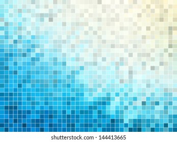 abstract square pixel mosaic background