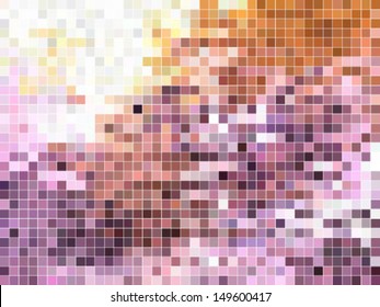 abstract square pixel mosaic background