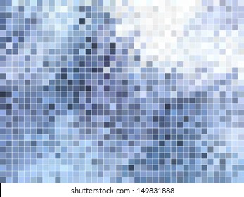 abstract square pixel mosaic background