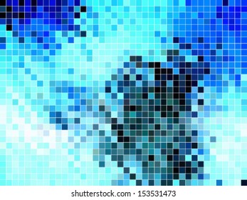 abstract square pixel mosaic background