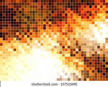 abstract square pixel mosaic background