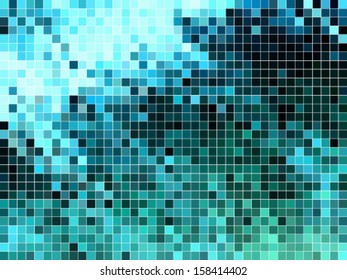 abstract square pixel mosaic background