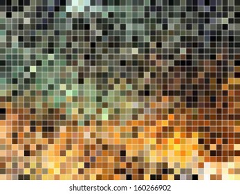 abstract square pixel mosaic background