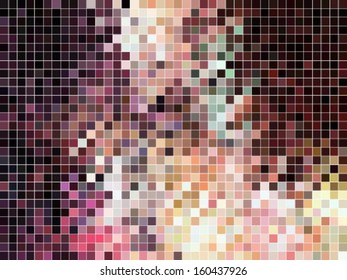 abstract square pixel mosaic background