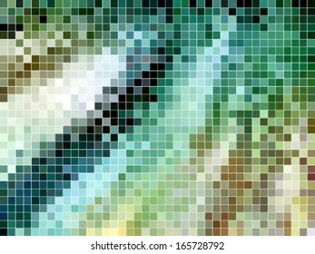 abstract square pixel mosaic background