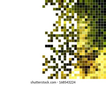 abstract square pixel mosaic background